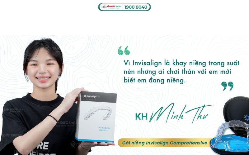 Niềng Invisalign là phương pháp tiên tiến nhất, sử dụng bộ khay niềng nhựa trong suốt