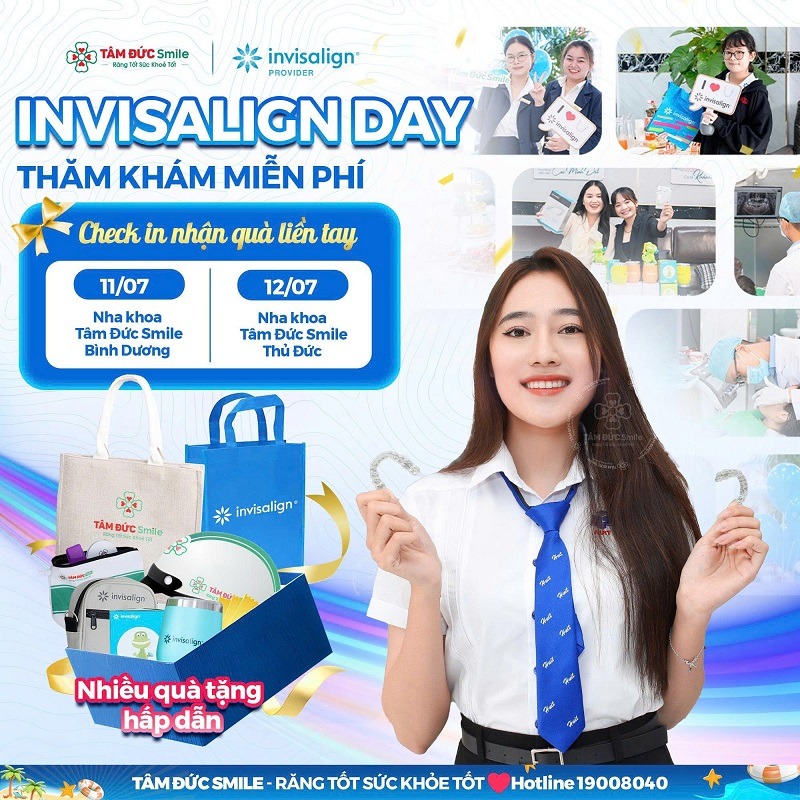Nhiều chương trình ưu đãi hấp dẫn trong sự kiện Invisalign Day của Tâm Đức Smile