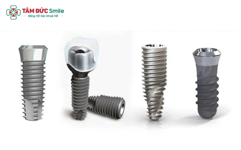 Các loại trụ Implant phổ biến hiện nay đến từ Hàn Quốc, Mỹ, Thụy Sĩ... mỗi dòng đều có những ưu điểm riêng phù hợp với từng tình trạng xương hàm.