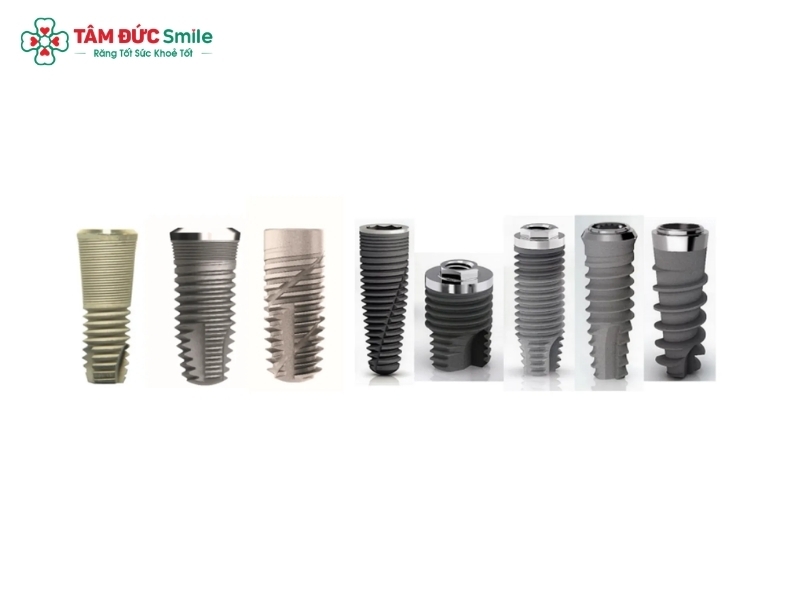 Các loại trụ Implant nào tốt hiện nay? Sự khác nhau giữa các loại trụ Implant