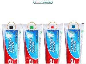 Các màu vạch trên kem đánh răng